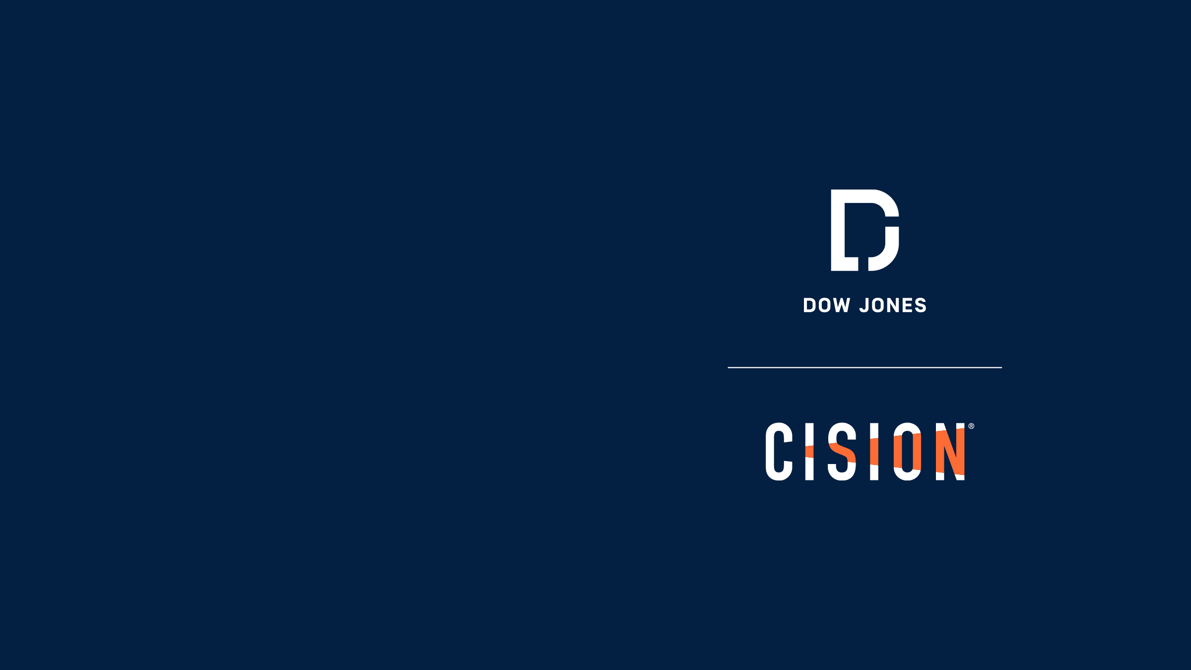 Cision and Dow Jones Logo
